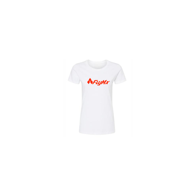 Playera mujer logo FlyMx rojo completo