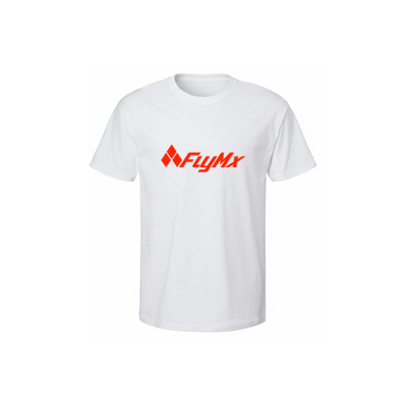 Playera hombre logo FlyMx rojo completo