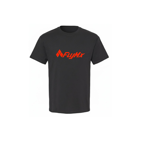 Playera hombre logo FlyMx rojo completo