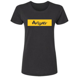 Playera mujer logo FlyMx plasta amarilla