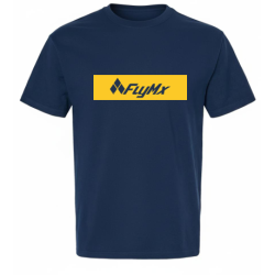 Playera hombre logo FlyMx plasta amarilla