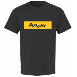 Playera hombre logo FlyMx plasta amarilla