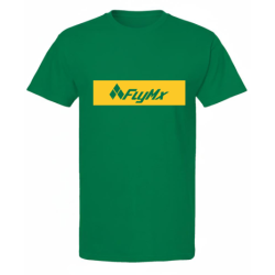 Playera hombre logo FlyMx plasta amarilla