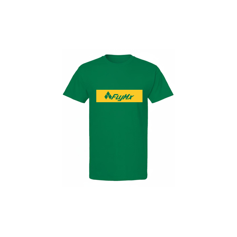 Playera hombre logo FlyMx plasta amarilla
