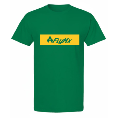 Playera hombre logo FlyMx plasta amarilla