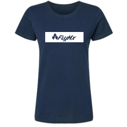 Playera mujer logo FlyMx plasta blanca