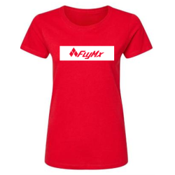 Playera mujer logo FlyMx plasta blanca