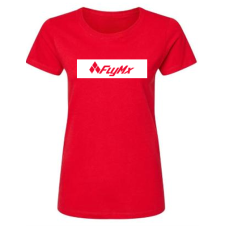 Playera mujer logo FlyMx plasta blanca