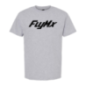 Playera mujer FlyMx logo fondo blanca