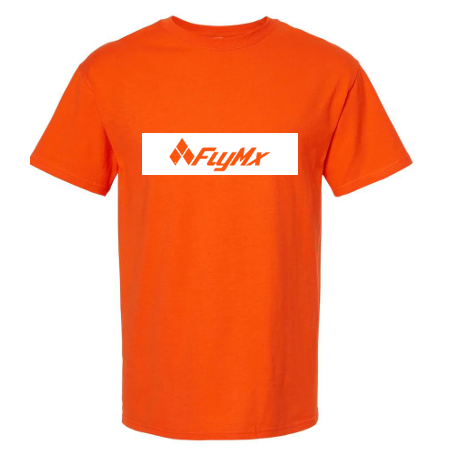 Playera hombre logo FlyMx plasta blanca