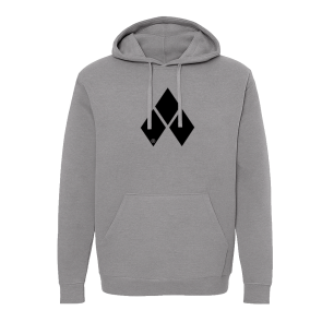Hoodie gris logo FlyMx negro