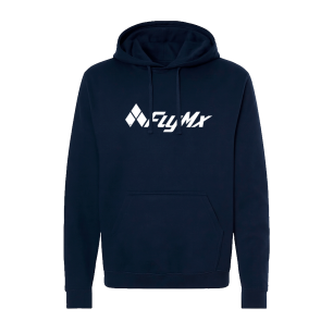 Hoodie logo FlyMx blanco