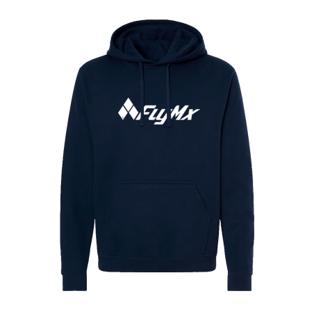 Hoodie logo FlyMx blanco