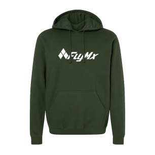 Hoodie logo FlyMx blanco