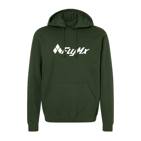 Hoodie logo FlyMx blanco