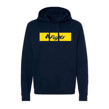 Hoodie logo FlyMx plasta amarilla