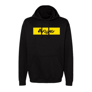 Hoodie logo FlyMx plasta amarilla