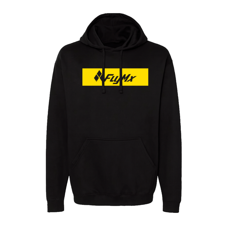 Hoodie logo FlyMx plasta amarilla