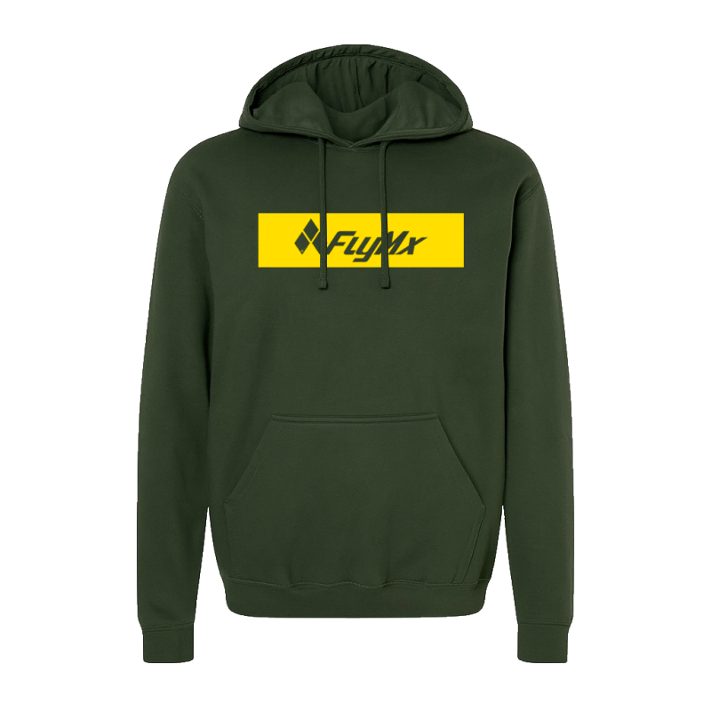 Hoodie logo FlyMx plasta amarilla