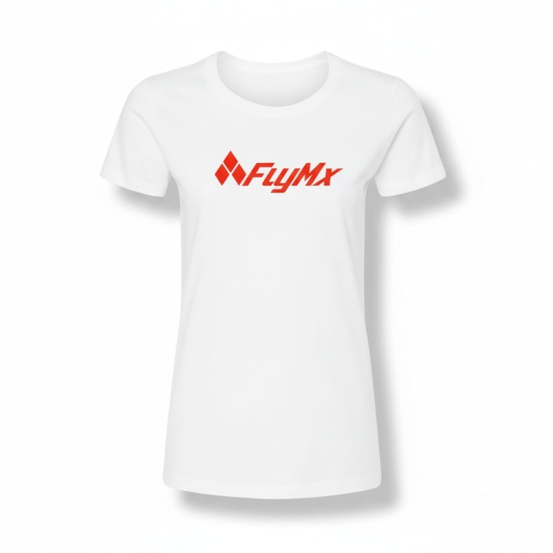 Playera mujer FlyMx logo rojo