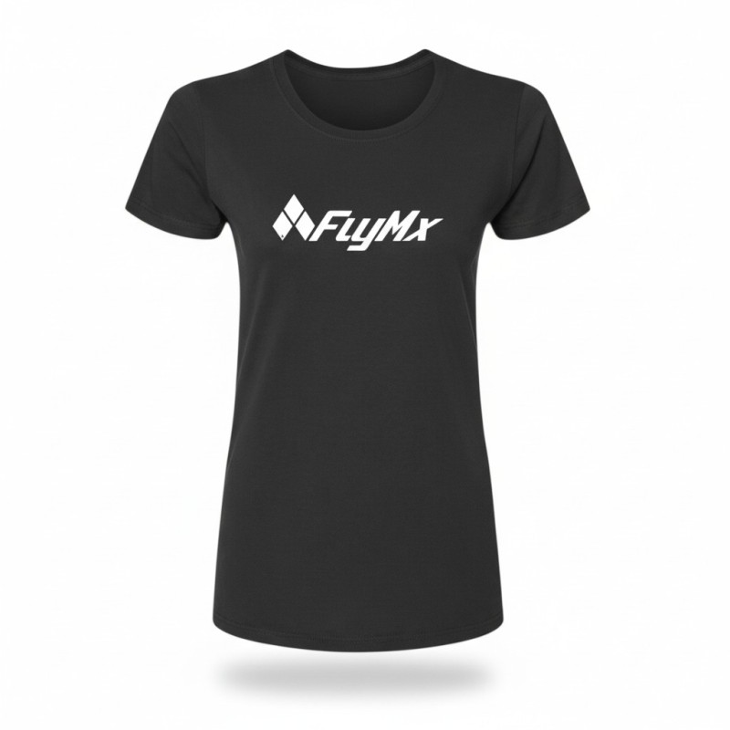 Playera mujer FlyMx logo blanco