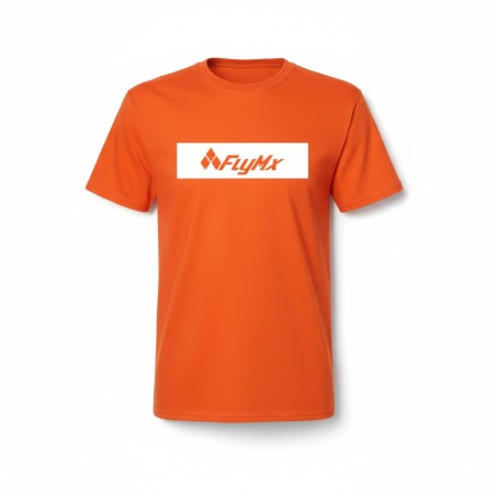 Playera hombre FlyMx logo fondo blanco
