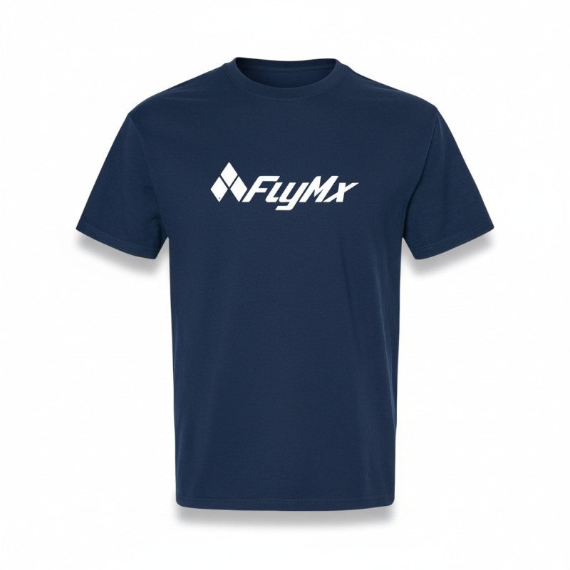Playera hombre FlyMx logo blanco