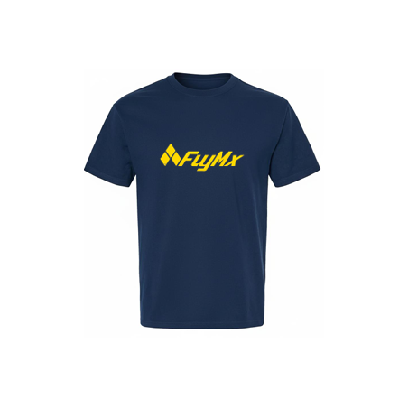 Playera hombre logo FlyMx amarillo
