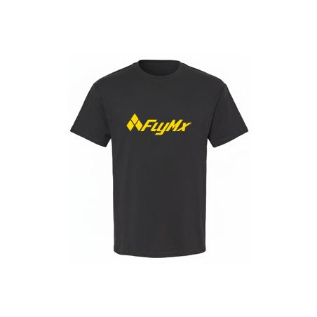 Playera hombre logo FlyMx amarillo